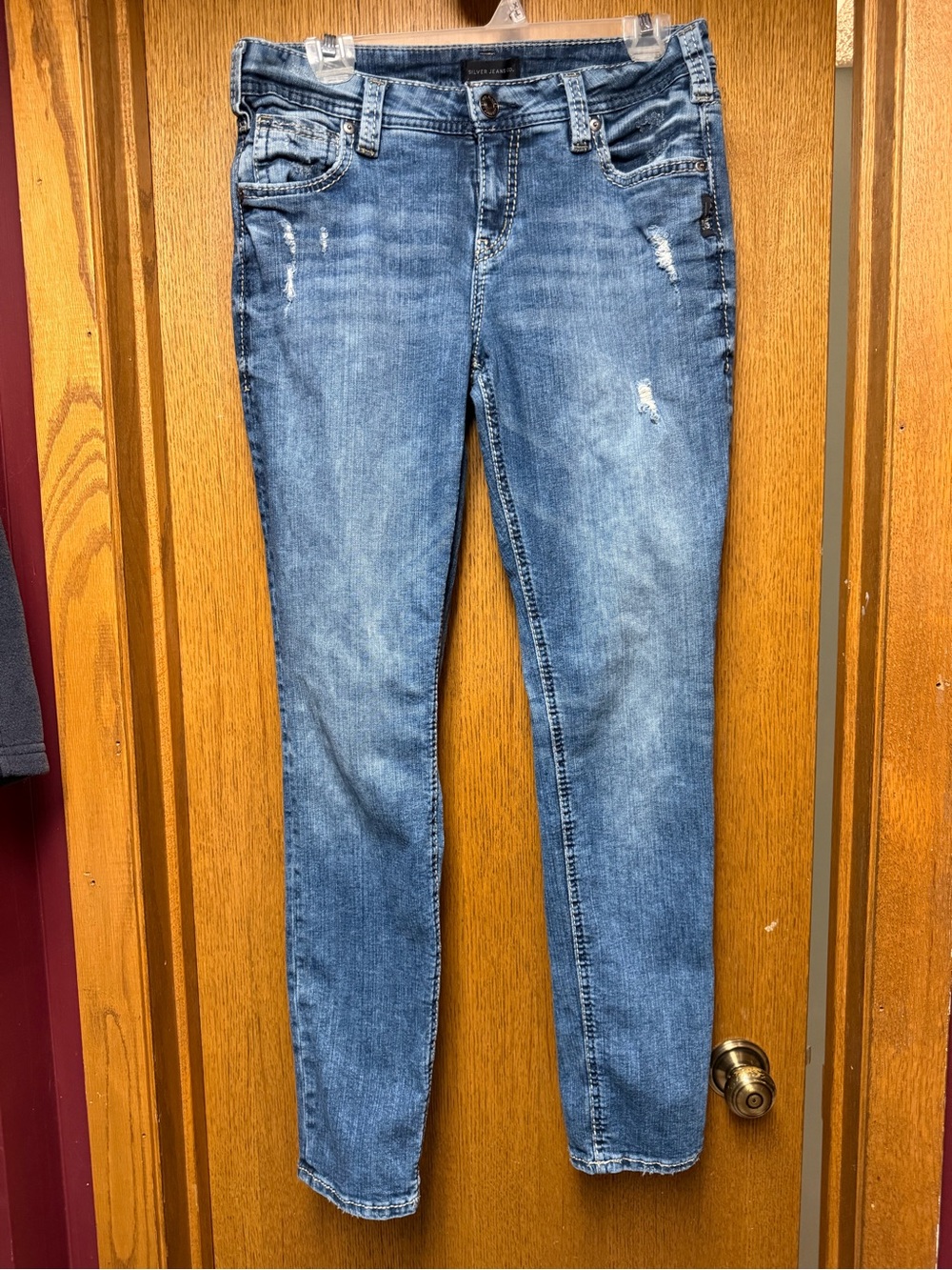 Silver Girl Friend Women’s Blue Distressed Jeans